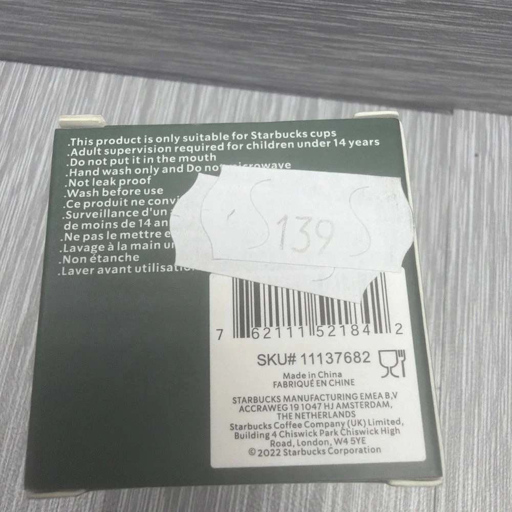 Starbucks Siren Tail Reusable Cup Stopper Green Lid Plug NIB 2022 Norway A3